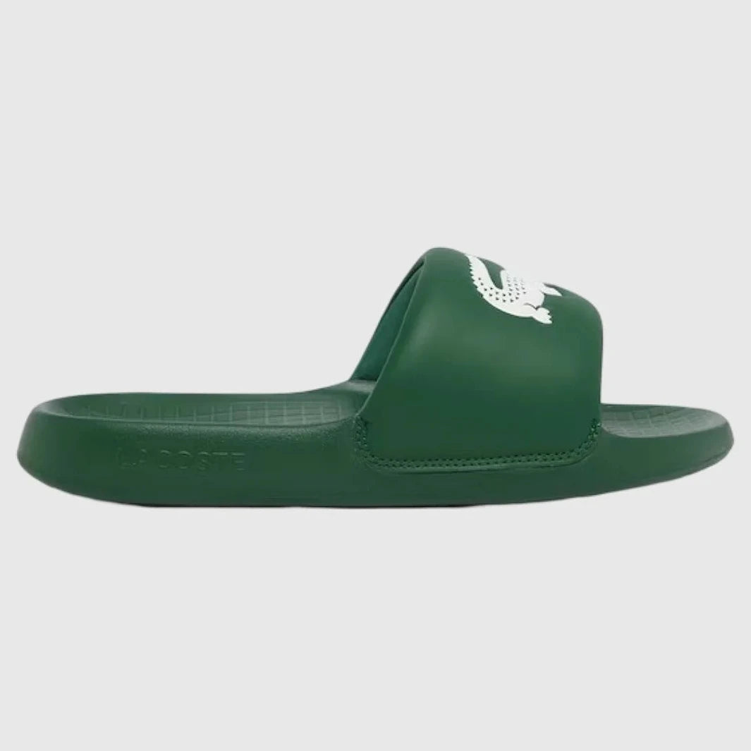 Мъжки чехли Men’s slippers Lacoste Serve Slide 1.0 51CMA0017-2D2 Dark Green / White side view