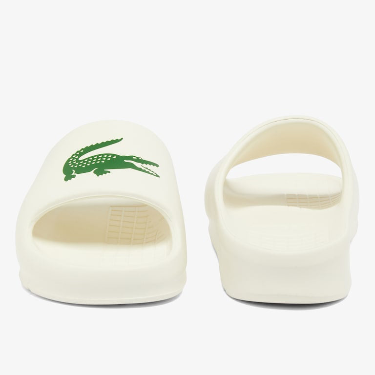 Мъжки чехли Men’s slippers Lacoste Serve Slide 2.0 48CMA0022-1Y5 Off White / Dark Green front view