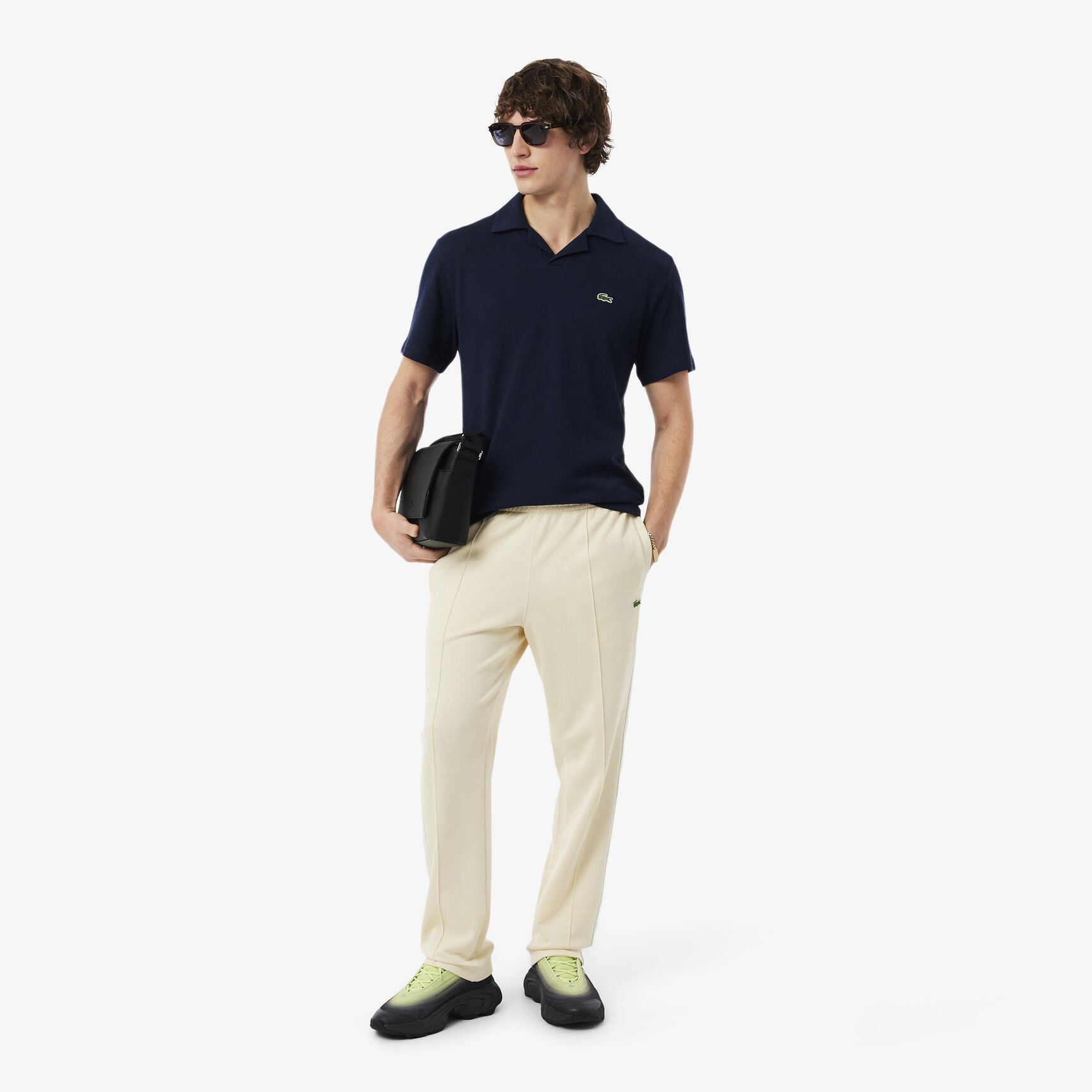 Мъжки маратонки Men’s sneakers Lacoste Spinor 51SMA0053-03C Dark Grey / Light Green lifestyle view 3