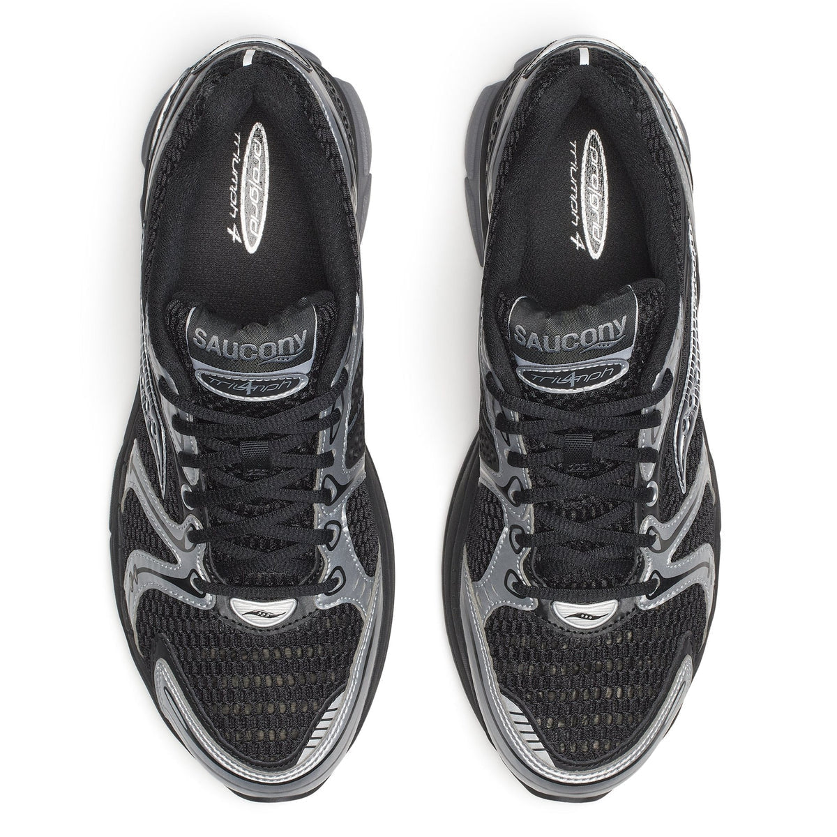 Мъжки маратонки Men’s sneakers Saucony ProGrid Triumph 4 S70704-23 Black/Silver top view