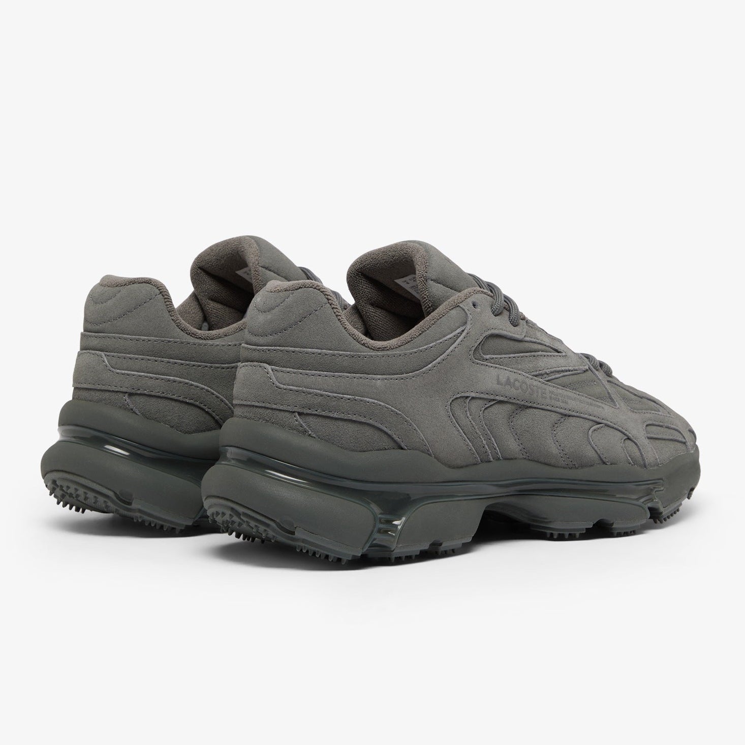 Мъжки маратонки Men’s suede sneakers Lacoste L003 2K24 51SMA0030 17C Dark Gray heels view