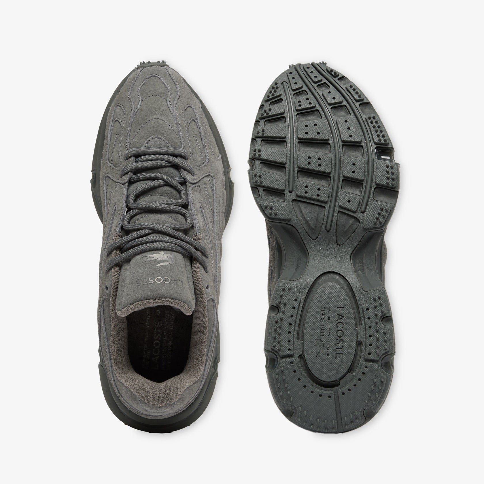 Мъжки маратонки Men’s suede sneakers Lacoste L003 2K24 51SMA0030 17C Dark Gray outsole view