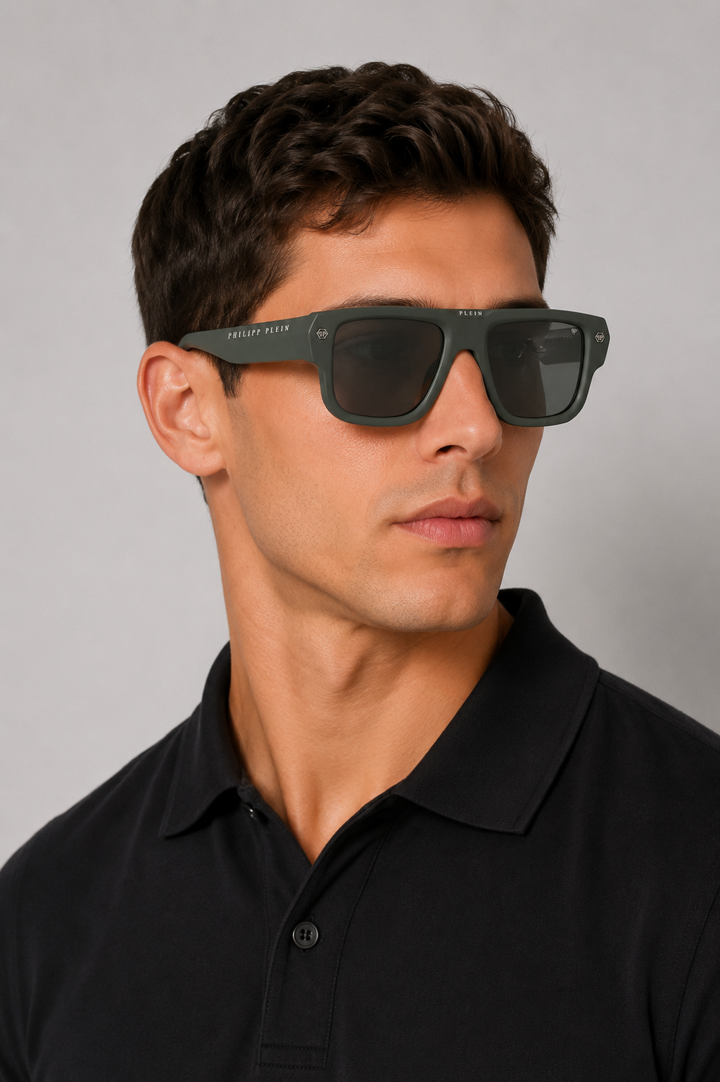Мъжки слънчеви очила Men’s sunglasses PHILIPP PLEIN SPP179 0Z29 Olive Green lifestyle view