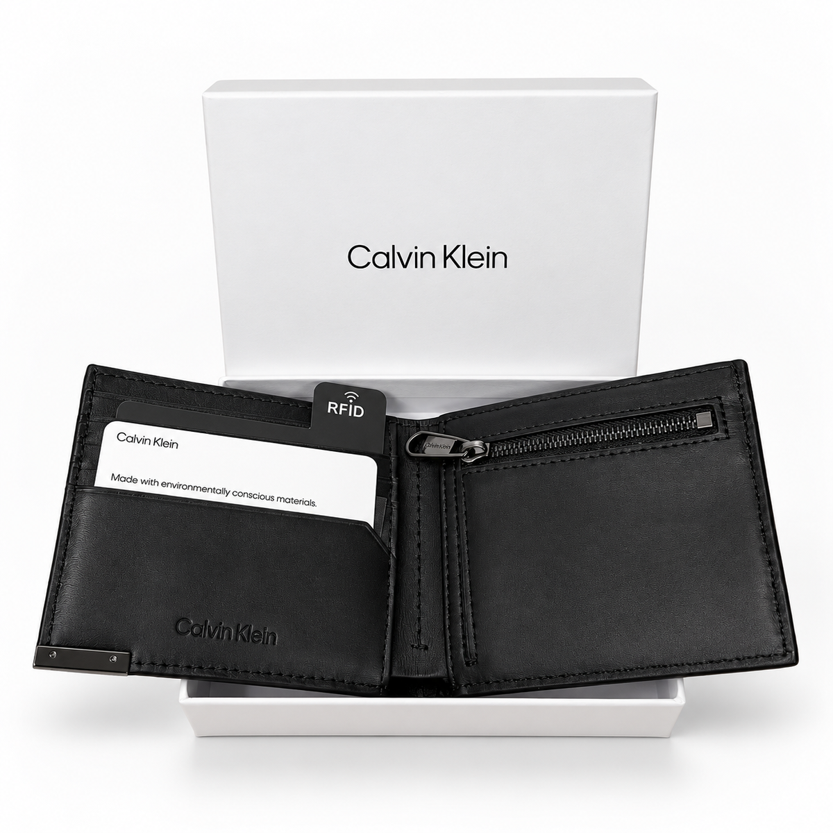 Мъжки портфейл Men's wallet Calvin Klein
K50K510316 BAX Black inside view
