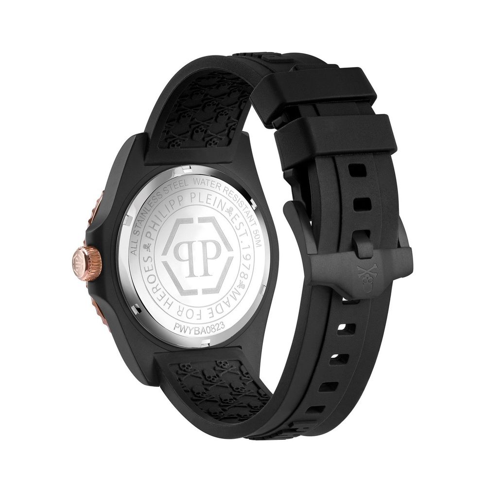 Мъжки часовник Men's watch Philipp Plein GMT-I Challenger Hyper Sport PWYBA0823 Black back view