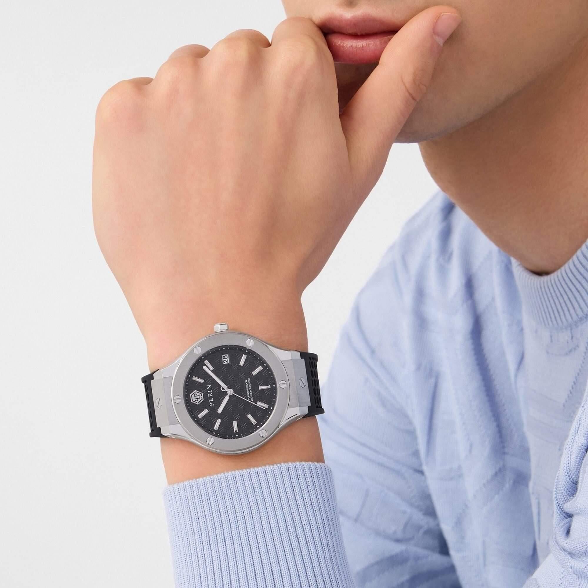 Мъжки часовник Мъжки часовник Men’s watch Philipp Plein Underdog PWUFA0125 Black lifestyle view