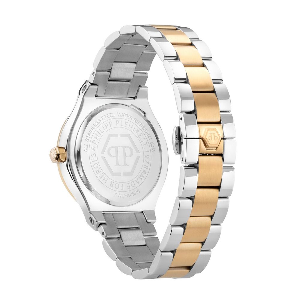 Мъжки часовник Men’s watch Philipp Plein Underdog PWUFA0525 Silver Gold back view