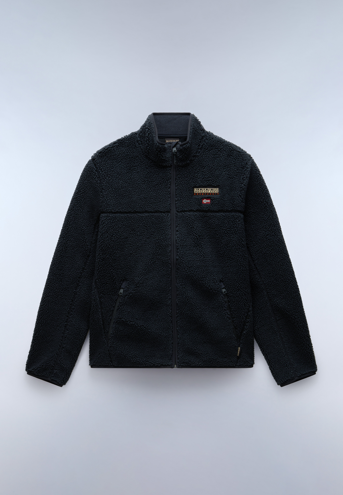 Men’s zip-up fleece jacket Napapijri Tynik
NP0A4IA9T TYNIK FZ 041 Black front view