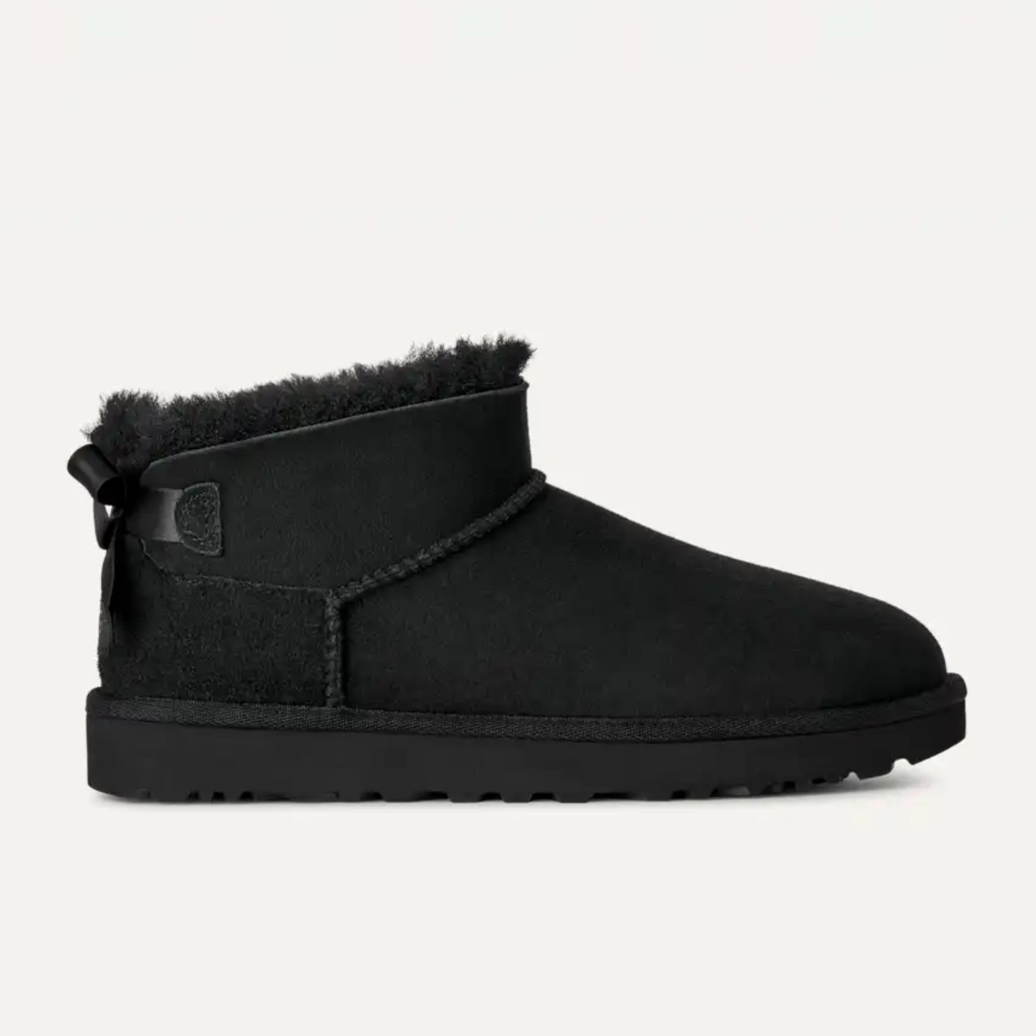 Дамски боти Women’s UGG Ultra Mini Bailey Bow Boots 1185491 Black lateral view