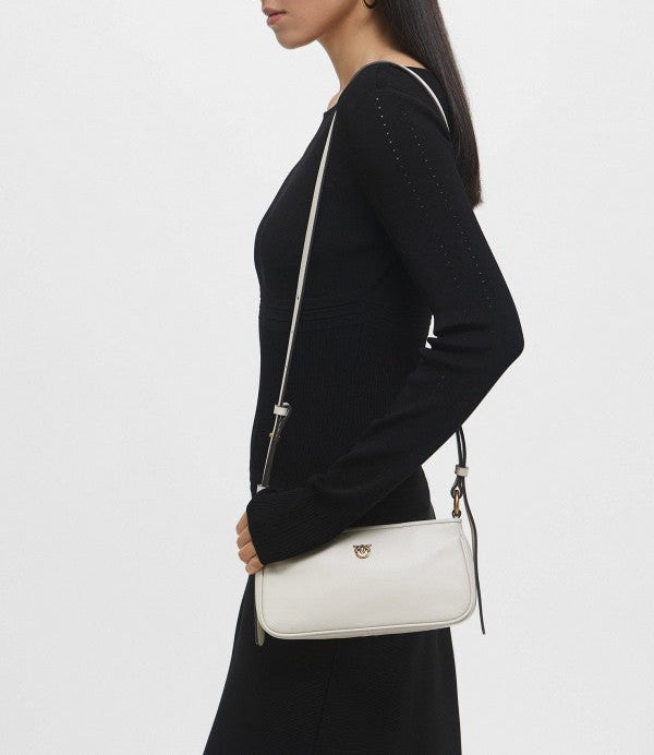 Women’s crossbody bag Pinko Half Moon Baguette Mini 105069A0QO-Z14Q lifestyle view 1