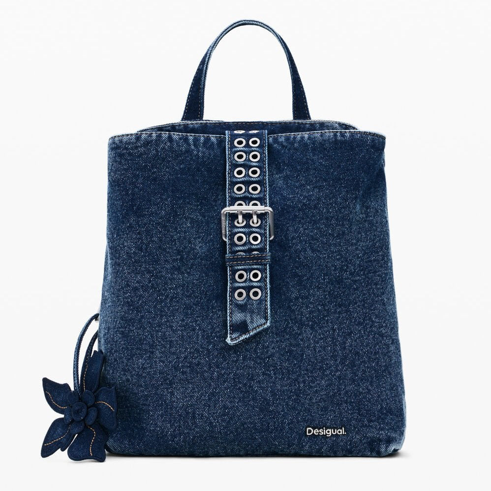 Дамска раница Women’s denim rucksack Desigual 26SAKD03 5008 Denim front view