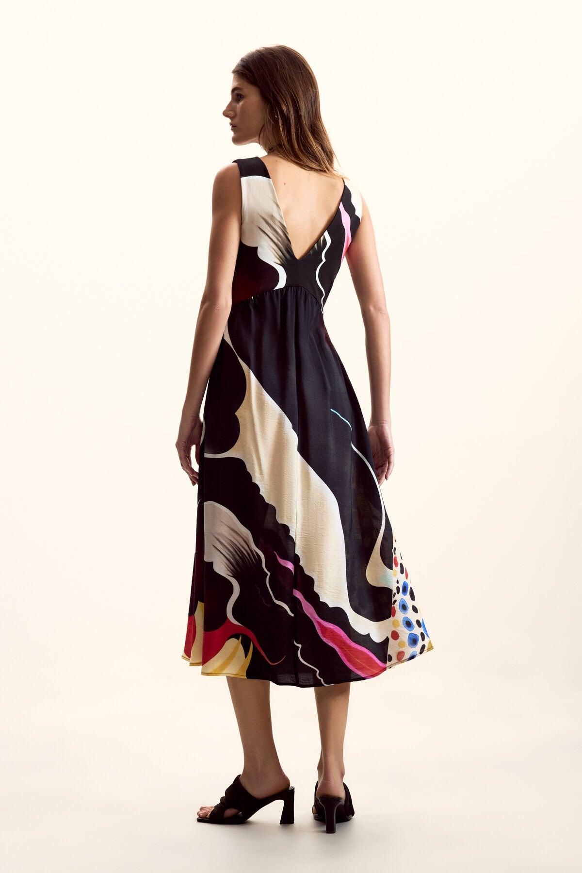 Дамска рокля Women’s dress Desigual by M. Christian Lacroix 26SWVW602000 Back view