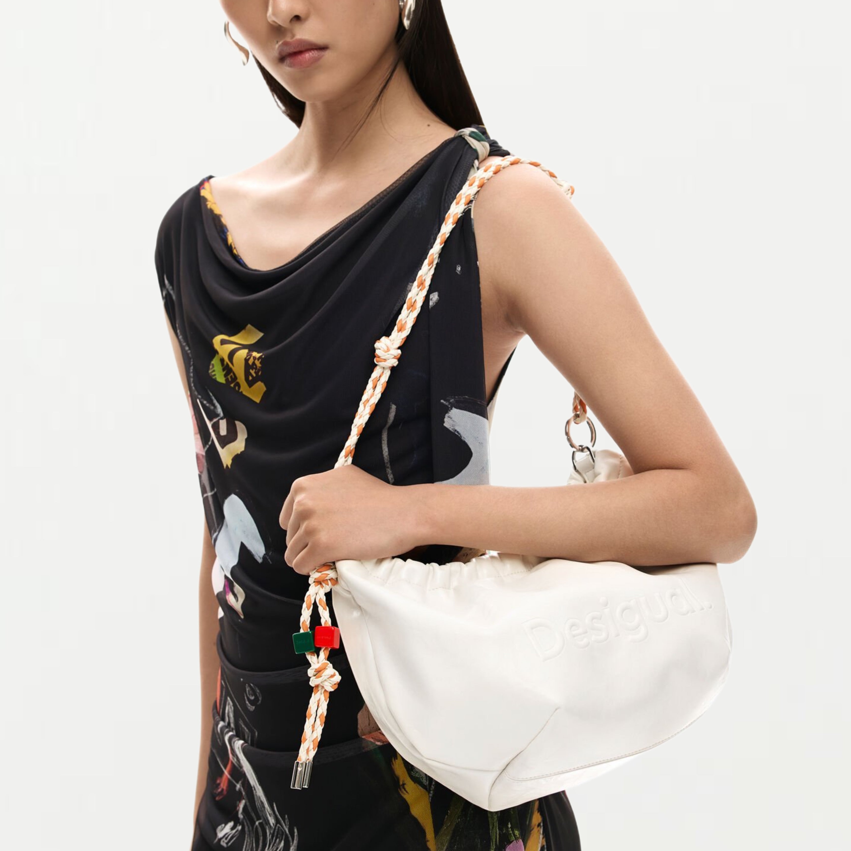 Дамска чанта за ръка Women’s handbag Desigual 26SAXP73 1008 White