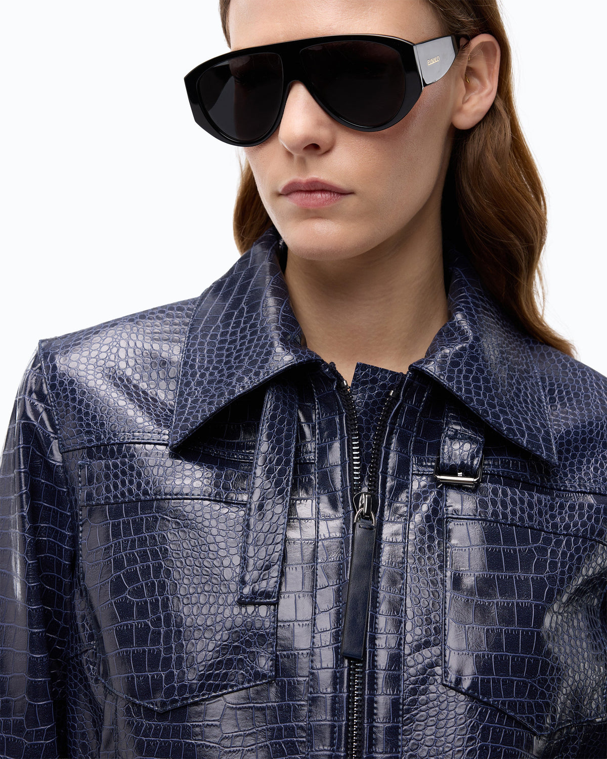 Women’s jacket Pinko BONARDA
107858A3MR F92 Dark Blue close up view