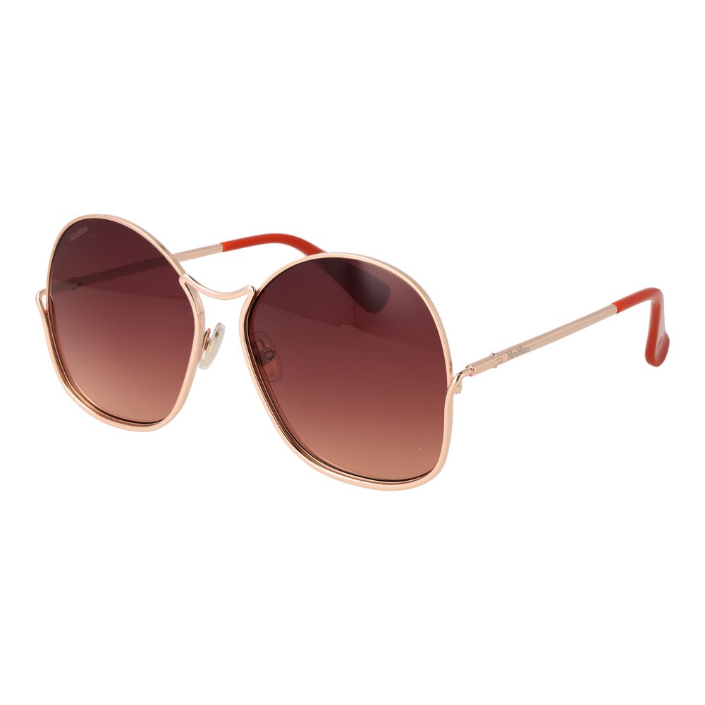 Дамски метални слънчеви очила Women’s metal sunglasses Max Mara MM0005 28F Rose Gold