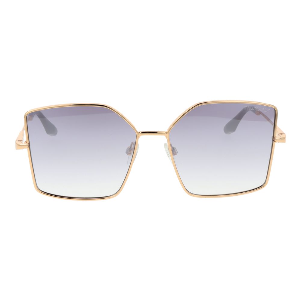 Дамски слънчеви очила Women’s metal sunglasses Trussardi TSW3013 04A Golden front view