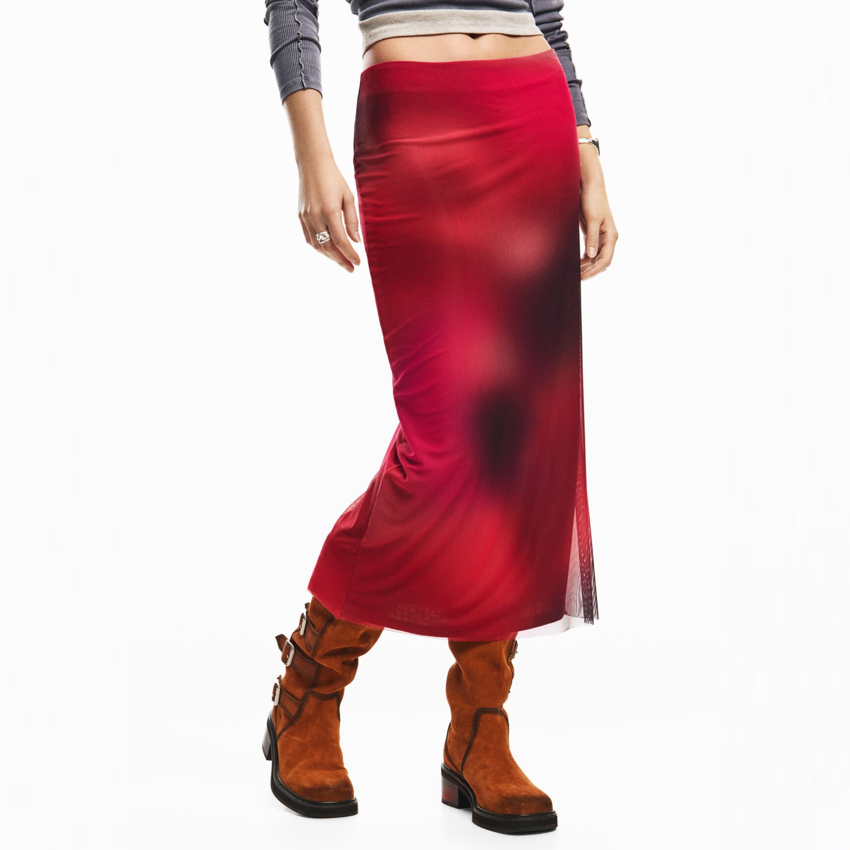 Дамска пола от тюл Women’s midi tulle skirt Desigual 26SWFK023098