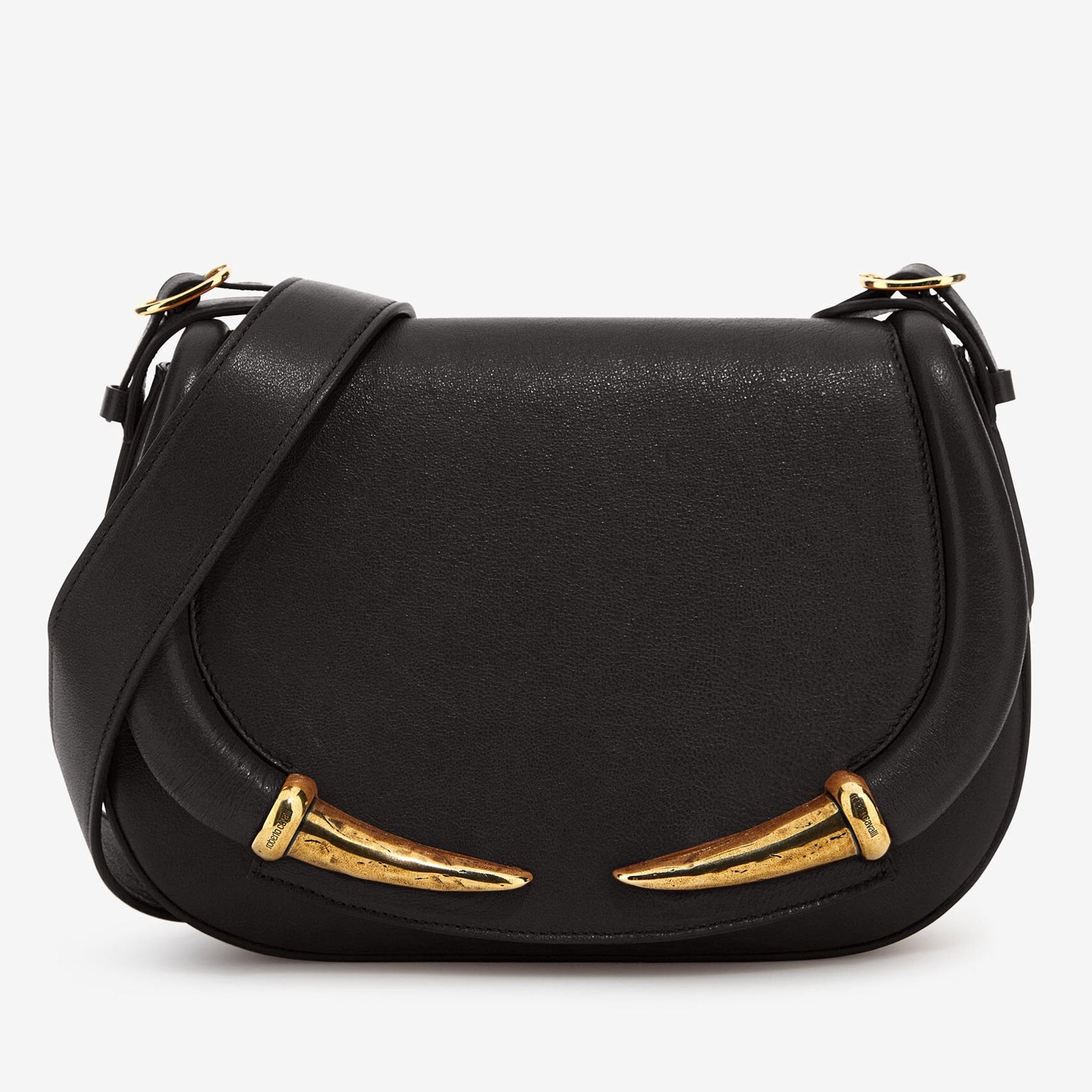 Дамска чанта Women’s shoulder bag Roberto Cavalli SKB011 PNI00 05051 Black front view