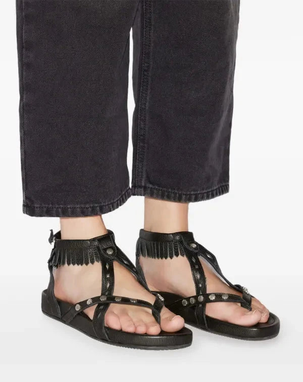 Дамски сандали Women’s silya sandals Isabel Marant Étoile SD0208FAC1B09S01BK Black lifestyle view