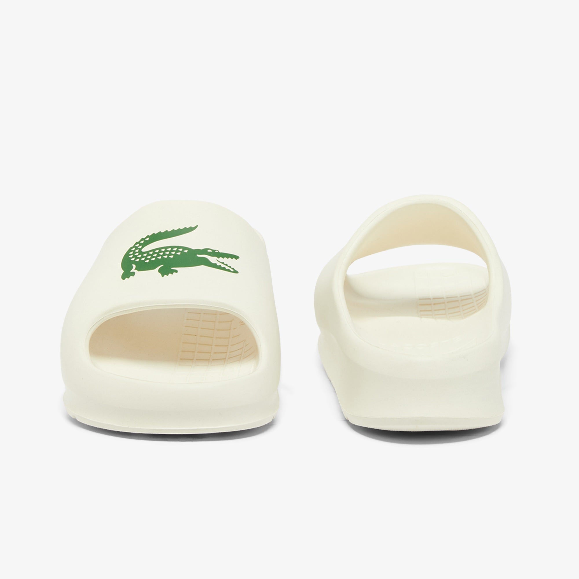 Дамски чехли Women’s slippers Lacoste Serve Slide 2.0 48CFA0022-1Y5 Off White / Dark Green front view