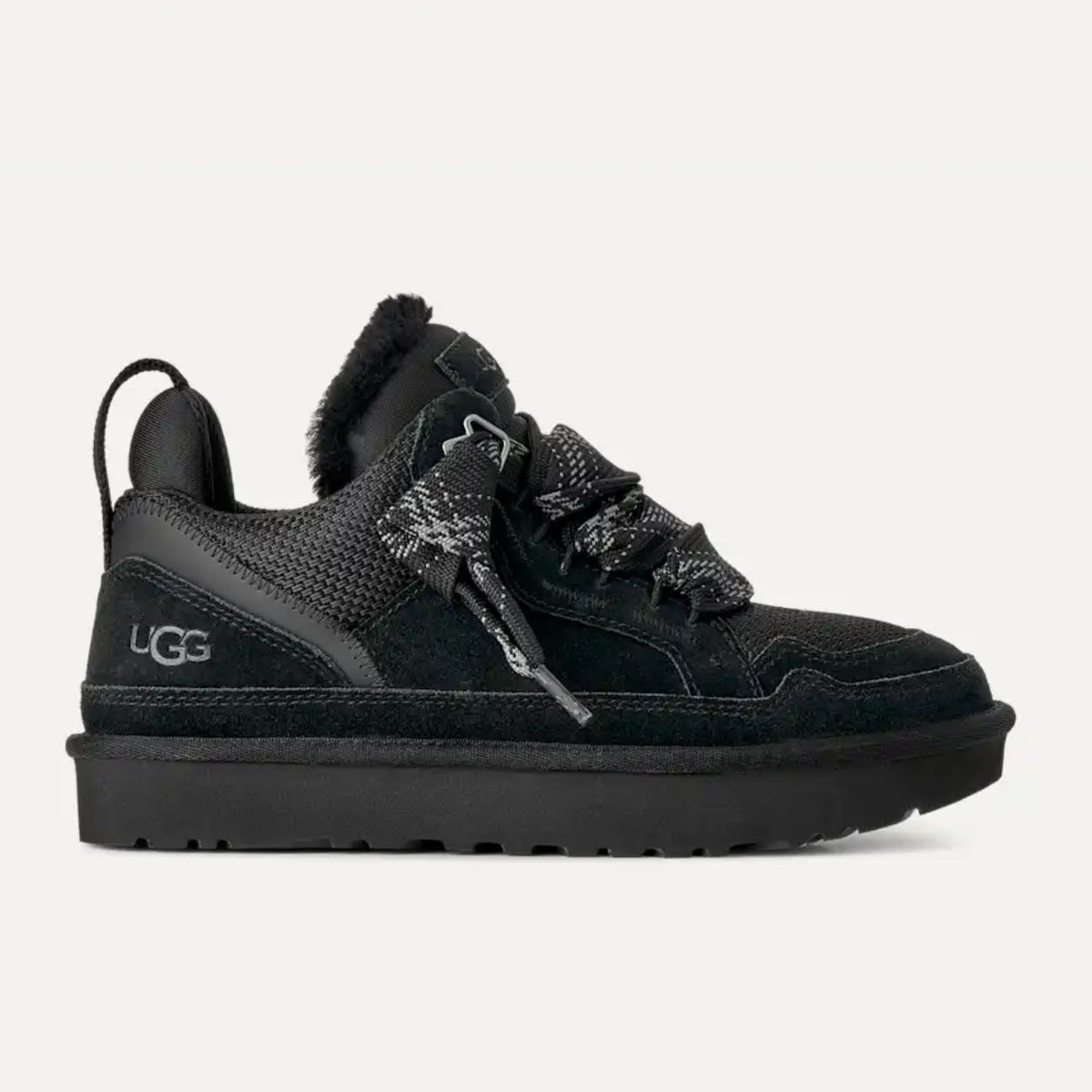 Дамски кецове UGG Lowmel 1144032 (черно) Страничен изглед