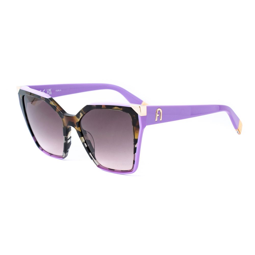 Дамски слънчеви очила Women’s sunglasses FURLA SFU686V 03KA Dark Tortoise Purple