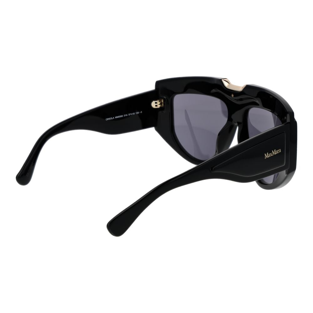 Дамски слънчеви очила Women’s sunglasses Max Mara MM0083 01A Black angled view