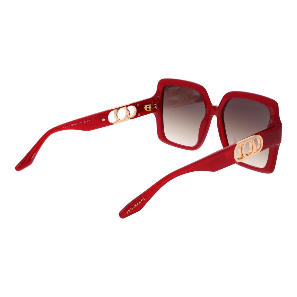 Дамски слънчеви очила Women’s sunglasses Trussardi TSW9014 T01 Red angled view