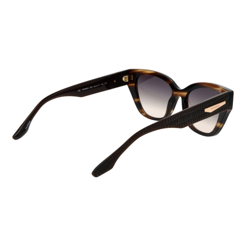 Дамски слънчеви очила Women’s sunglasses Trussardi TSW9034 E01 Brown angled view