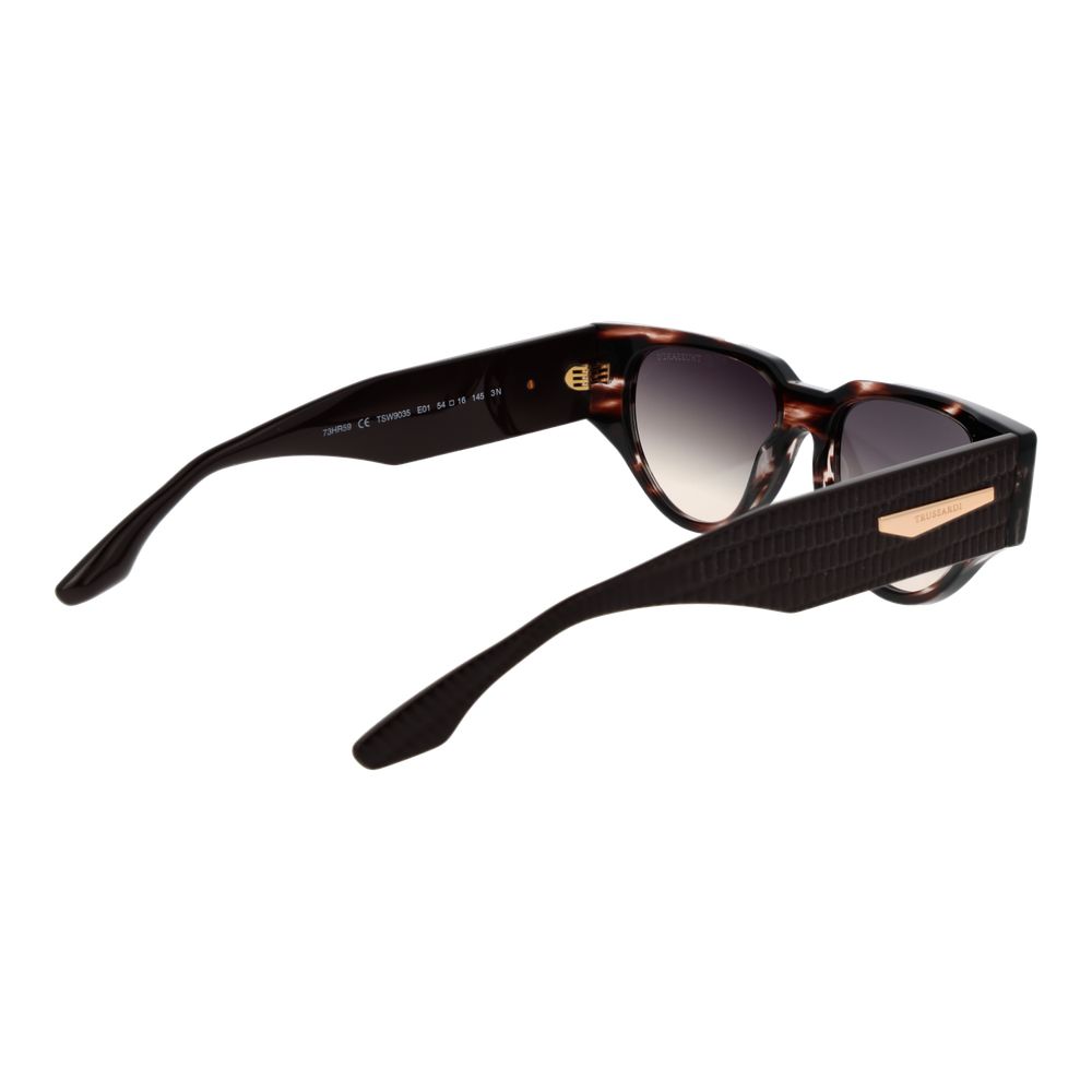 Дамски слънчеви очила Women’s sunglasses Trussardi TSW9035 E01 Brown lifestyle view