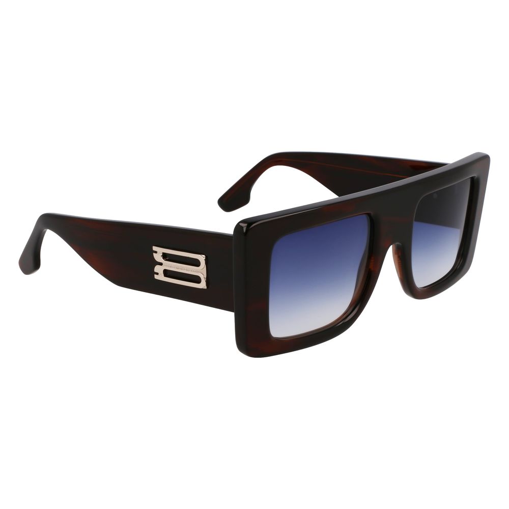 Дамски слънчеви очила Women’s sunglasses VICTORIA BECKHAM VB677S 227 Dark Havana / Blue gradient lens angled view