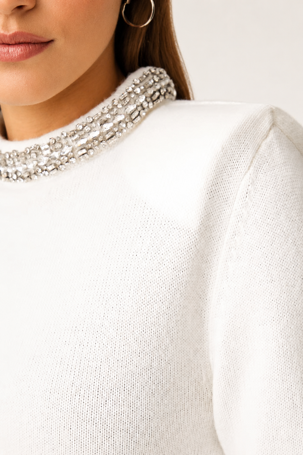 Дамски пуловер Women’s sweater Pinko Berlino
107274A3GI Z03 White detail view