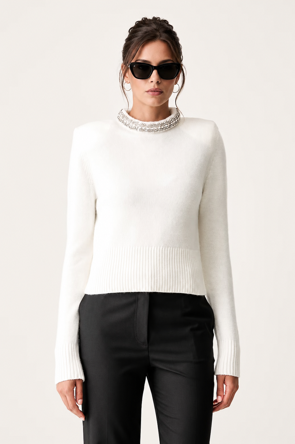 Дамски пуловер Women’s sweater Pinko Berlino
107274A3GI Z03 White front view