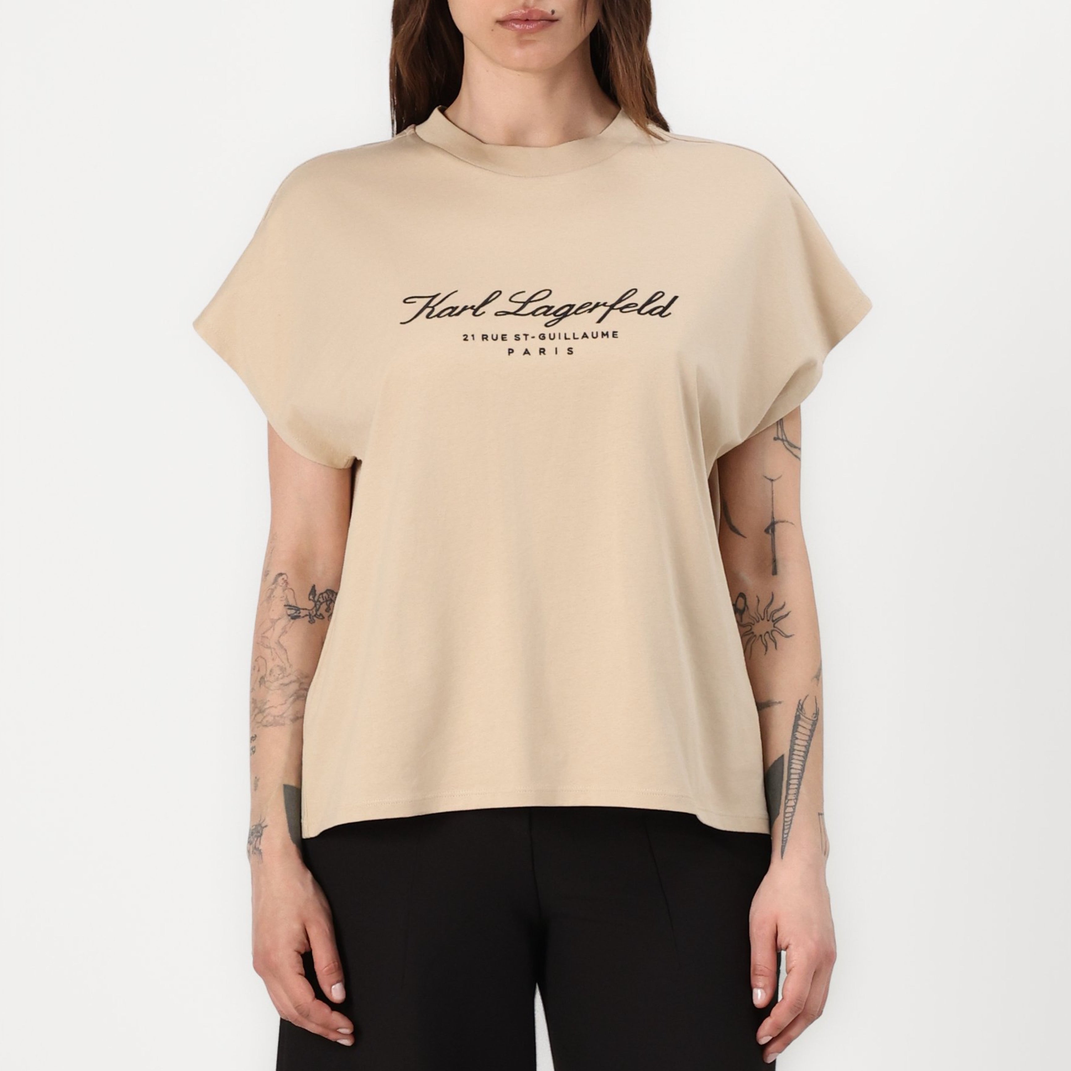 Дамска тениска Women's t-shirt Karl Lagerfeld
A2W17129 198 Beige
