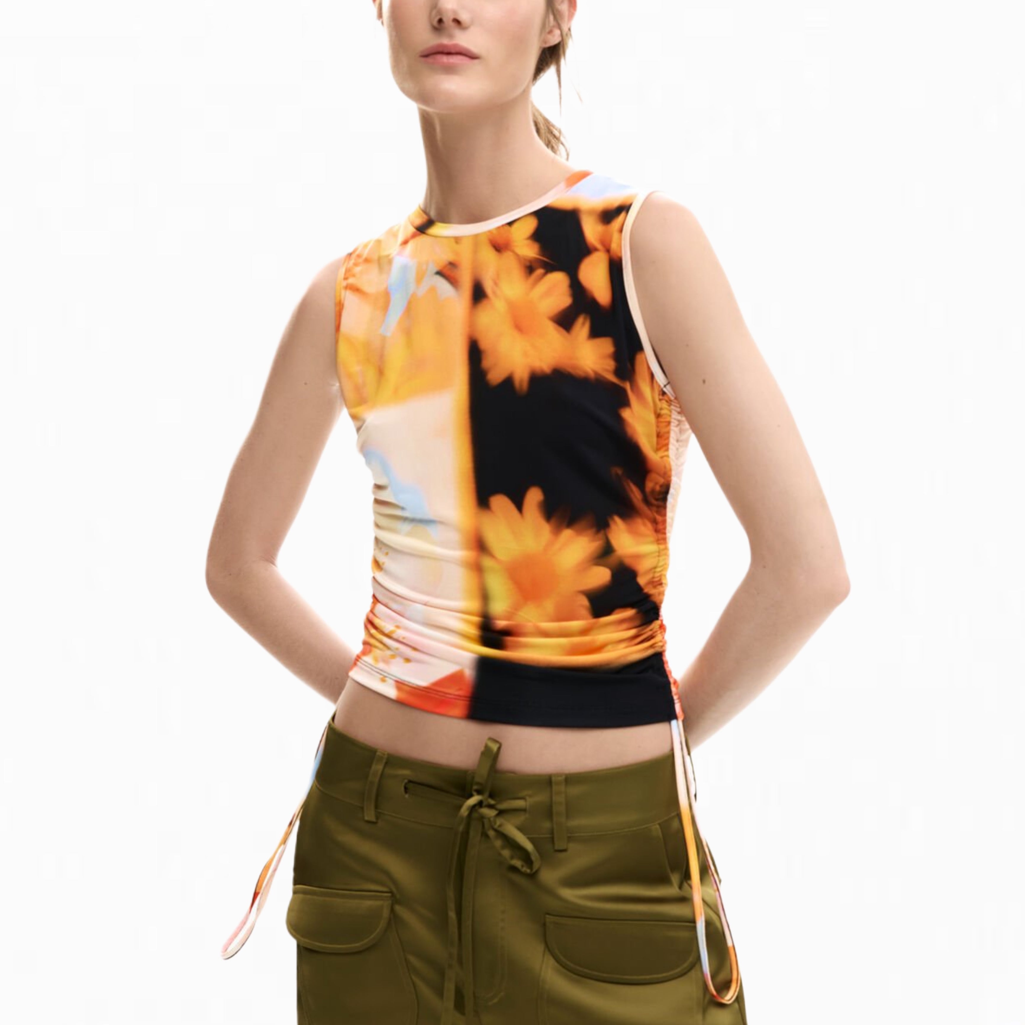 Дамски потник Women’s tank top Desigual Arty Flowers 26SWTK479019