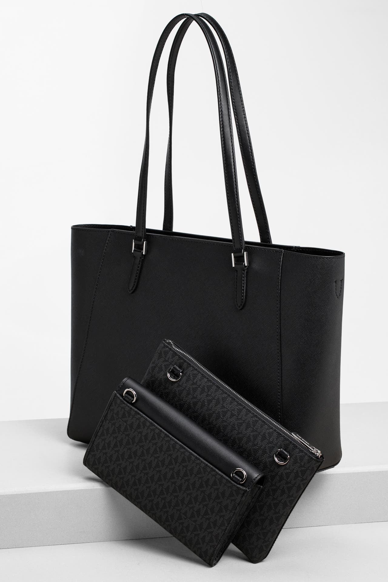 Дамска чанта Women’s tote bag Michael Kors Charlotte 35R3SCFT3T Black back view