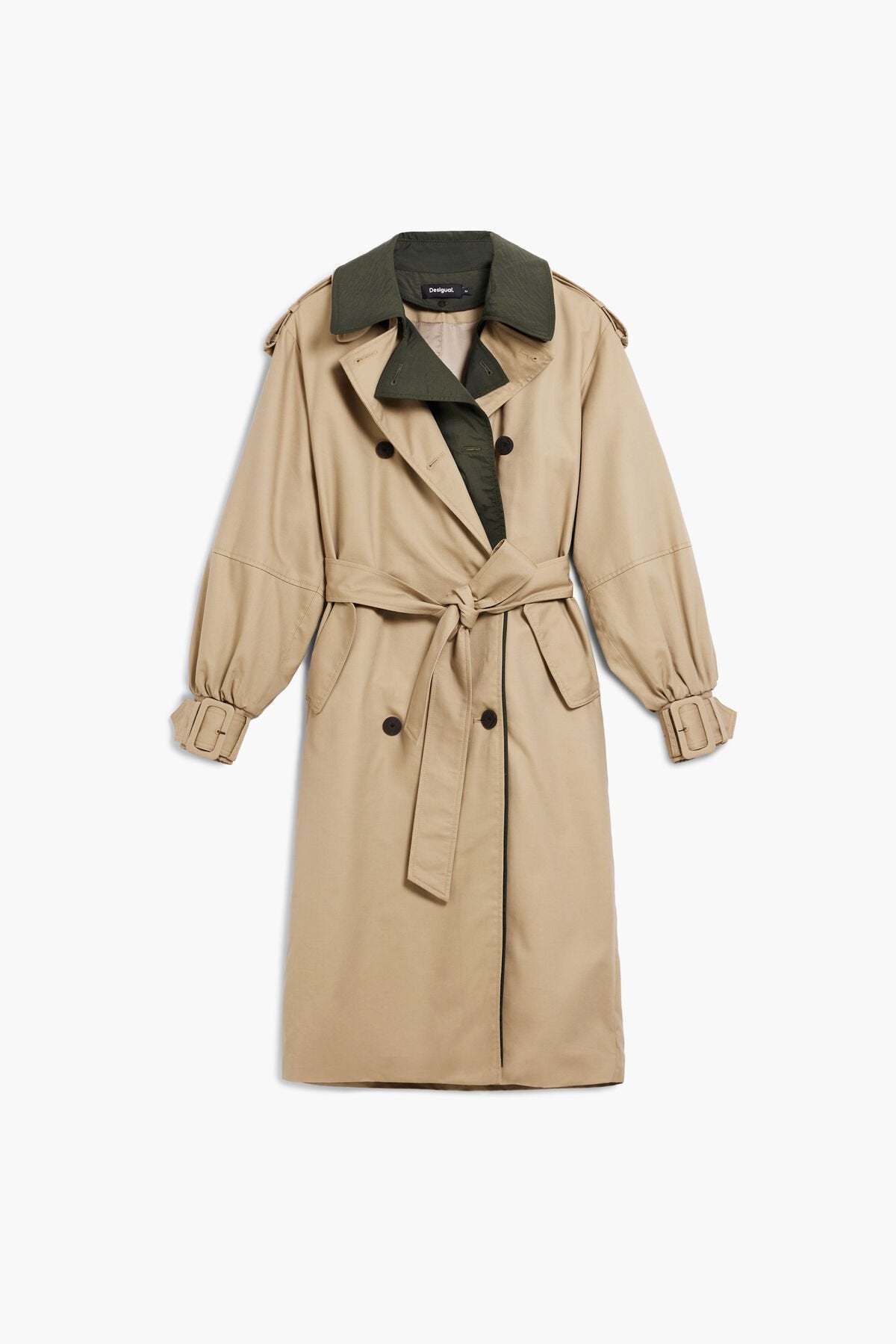Дамски тренчкот Women’s trench coat Desigual
26SWEW12 6007 Beige front view 3