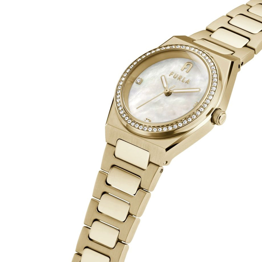 Дамски часовник Women’s watch Furla WW00020001L2 Gold close up view