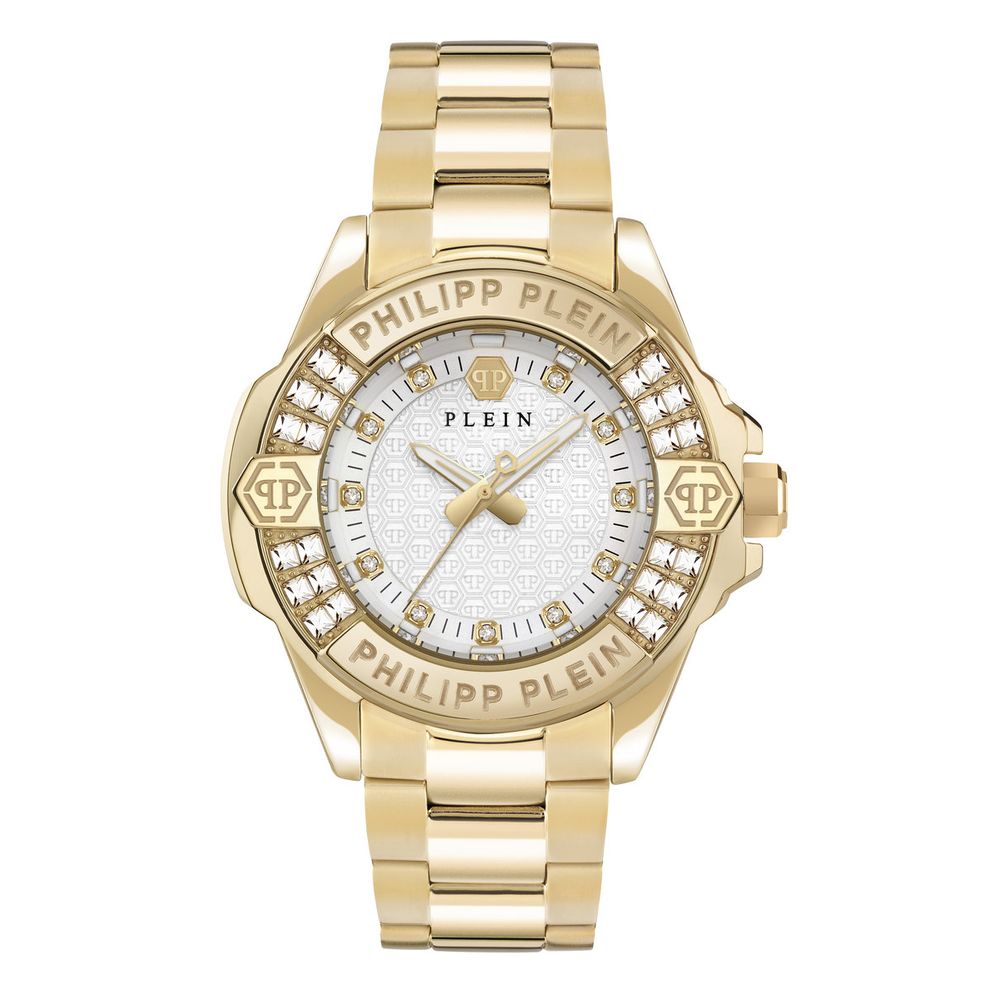 Дамски часовник Women’s watch Philipp Plein Majesty PWOFA0725 Gold front view