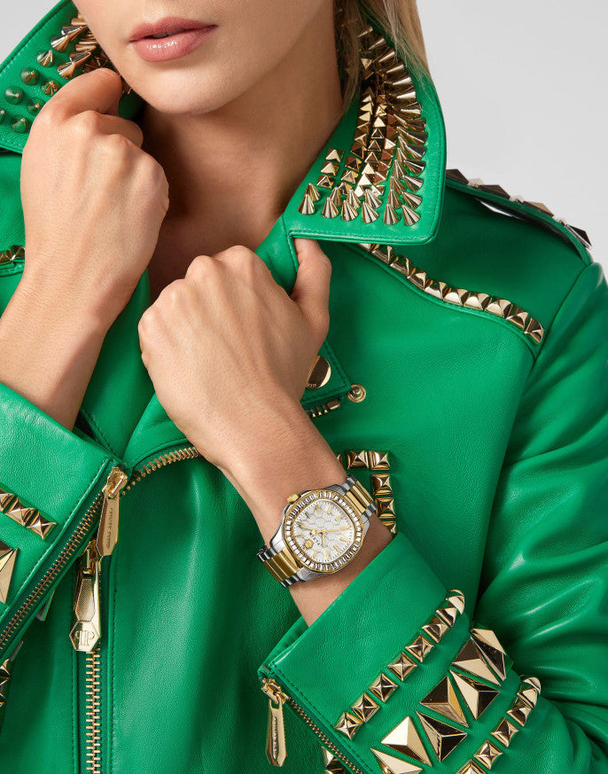 Дамски часовник Women’s watch Philipp Plein Spectre Lady PWTAA0523 Gold Silver lifestyle view