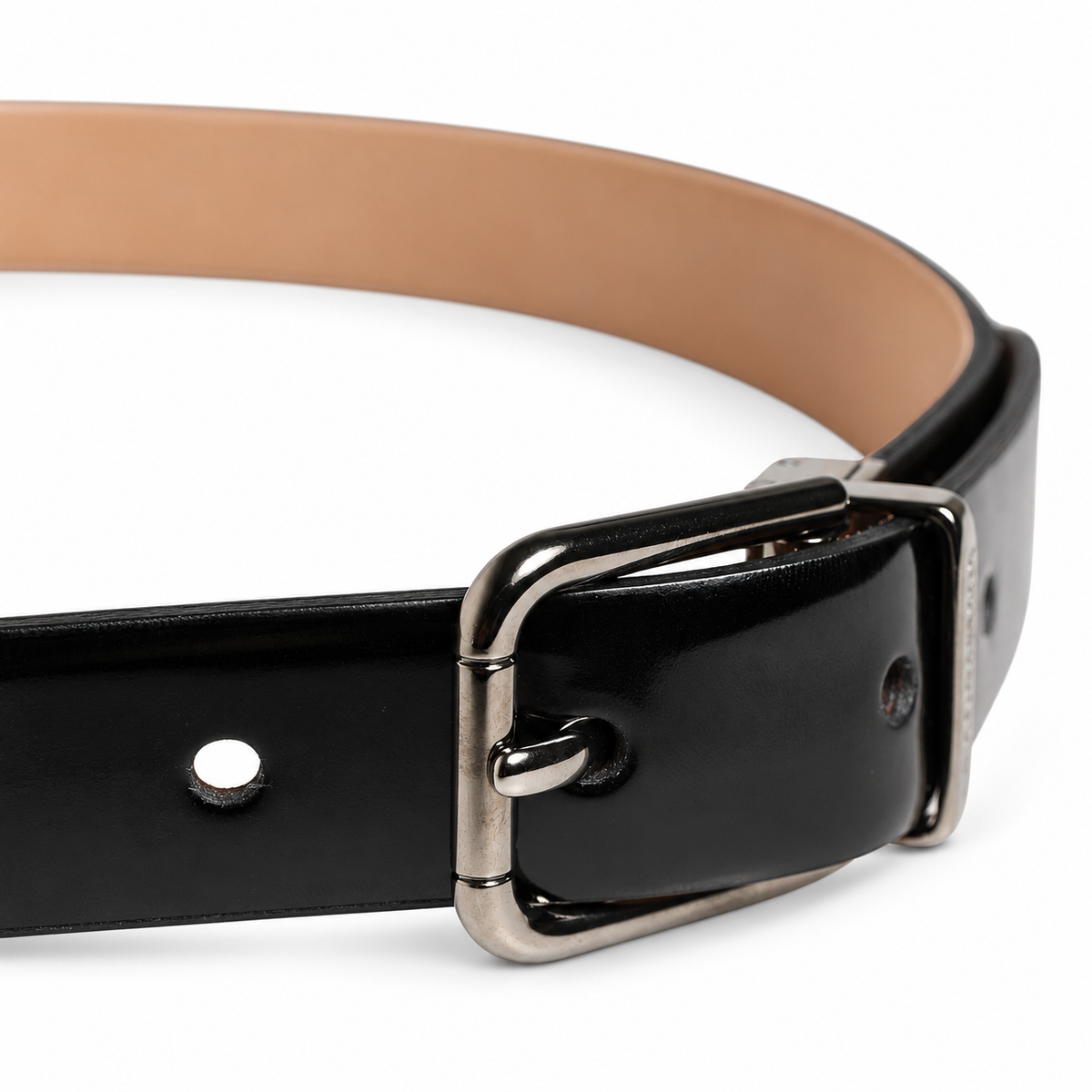 Men's belt Dolce & Gabbana SKU: BC3626 A1153 buckle close up view