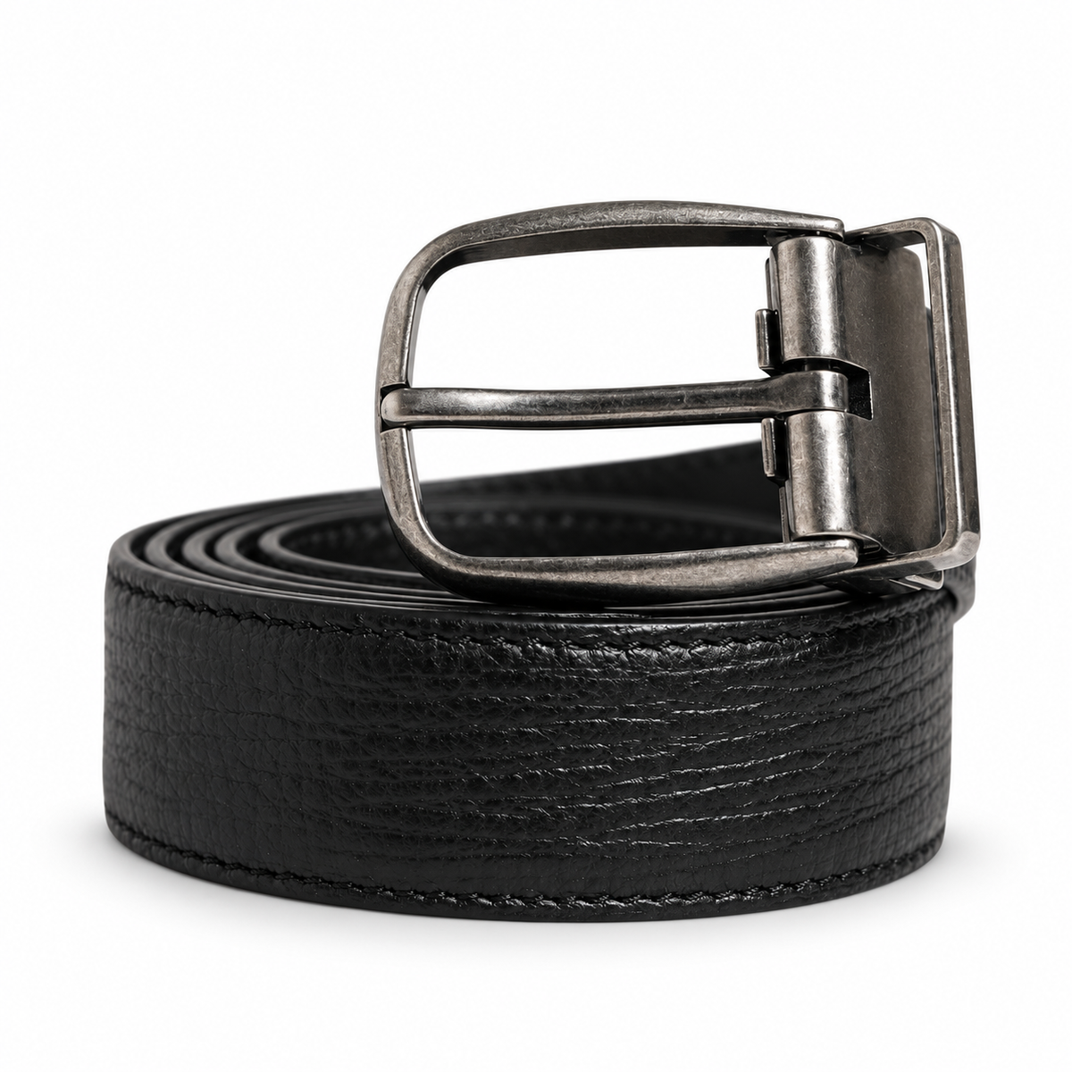 Men's belt Dolce & Gabbana SKU: BC4042 B5373 front coiled view