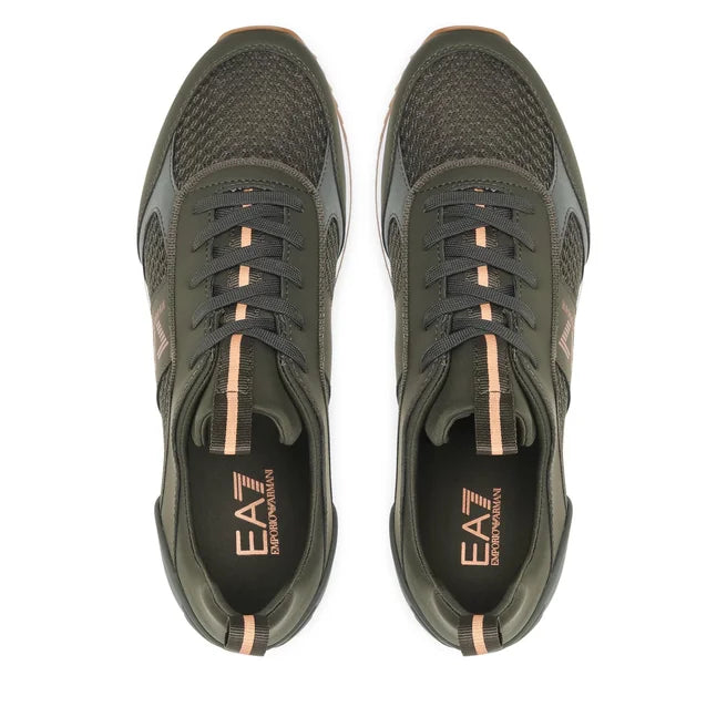 Мъжки маратонки сникърси EA7 Emporio Armani зелени X8X027 XK050 S855