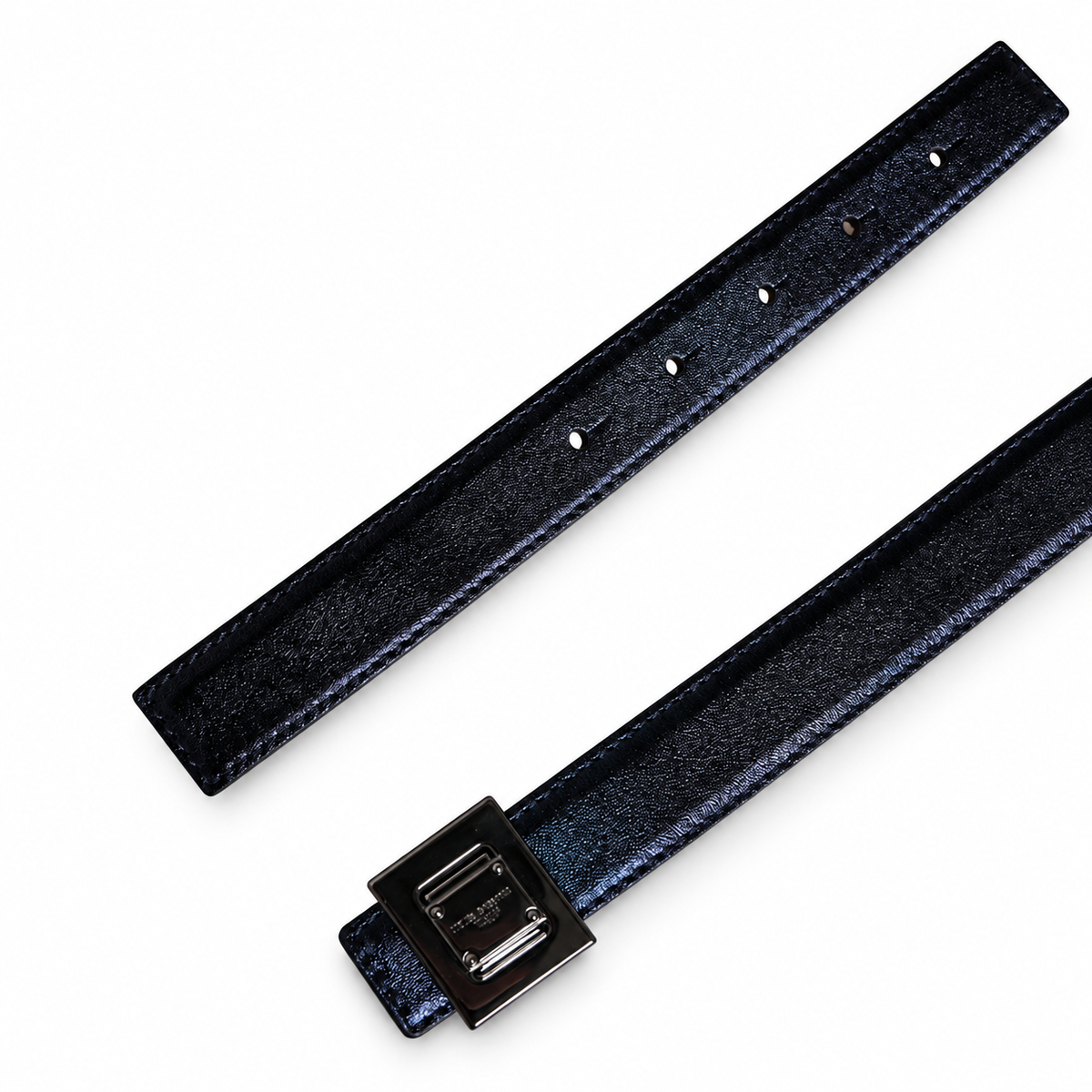 Men's belt Dolce & Gabbana SKU: BC4617 AQ292 top view of buckle and tip