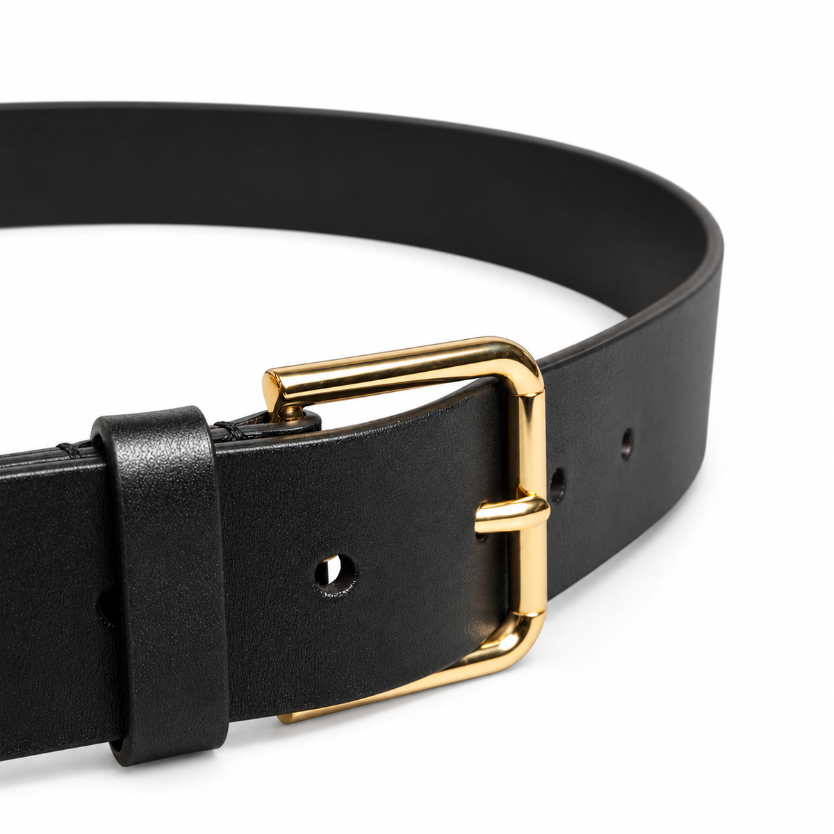 Men's belt Dolce & Gabbana SKU: BC4536 AX622 side buckle close-up