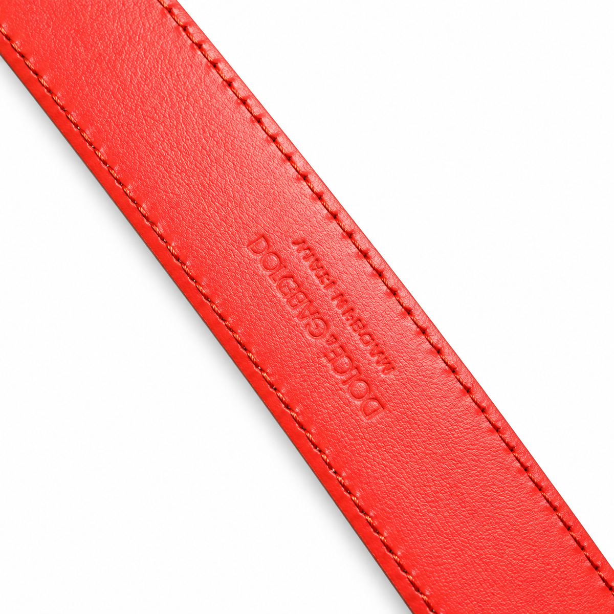 Women's belt Dolce & Gabbana SKU: BC4337 AQ765 back logo stamp close-up