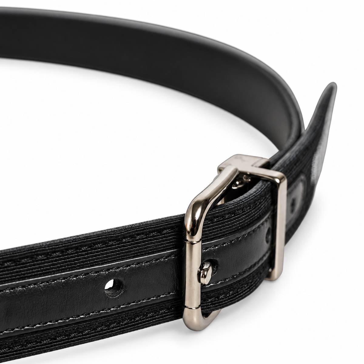 Men's belt Dolce & Gabbana SKU: BC4337 AS432 HNAS1 side buckle close-up