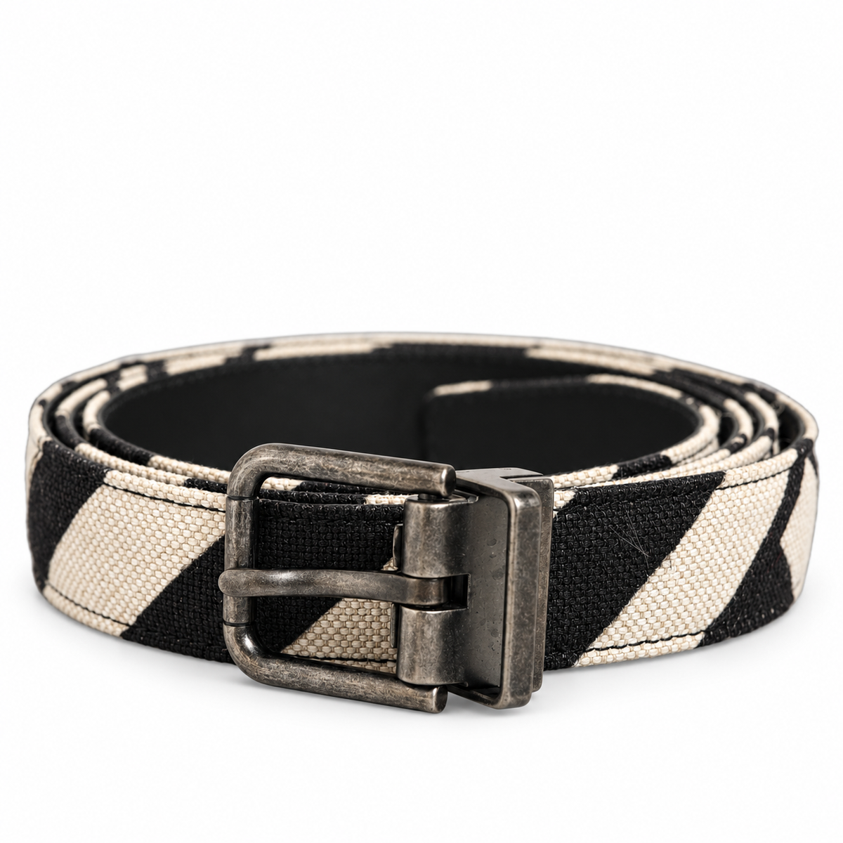 Men's belt Dolce & Gabbana SKU: BC3614 AR715 coiled front view