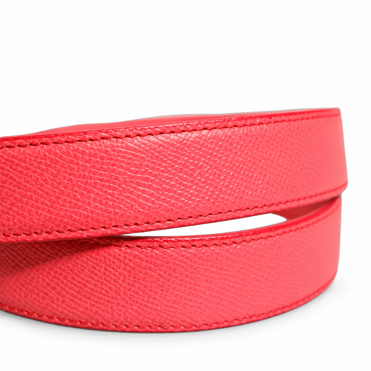 Dolce & Gabbana Pink Lambskin Leather Silver Metal Buckle Belt - BB6704 AV967 - view 7