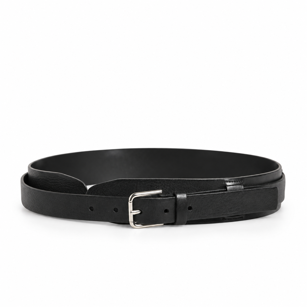 Dolce & Gabbana Men Black Classic Leather Metal Buckle Belt - BC4463 A0044 - view 3